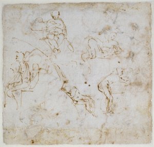 図研究、c.1511 作： Michelangelo Buonarroti